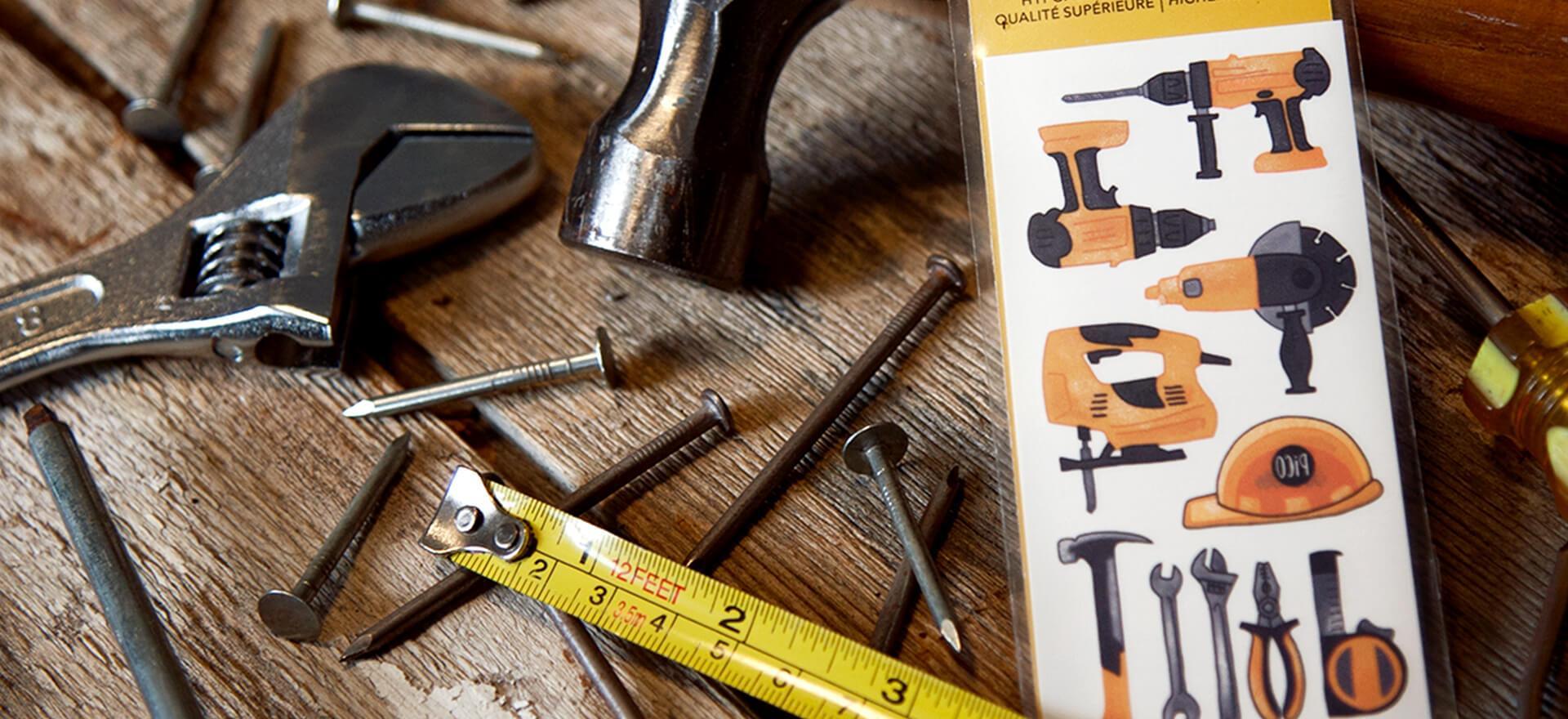 Autocollants, tatouages et coloriages pour petits constructeurs - PiCO Tatoo