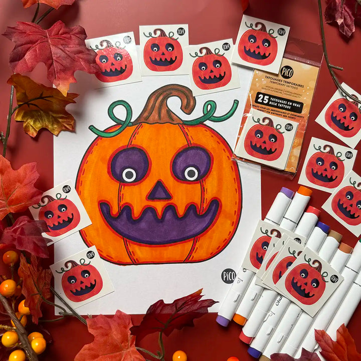 Free coloring - The friendly pumpkin