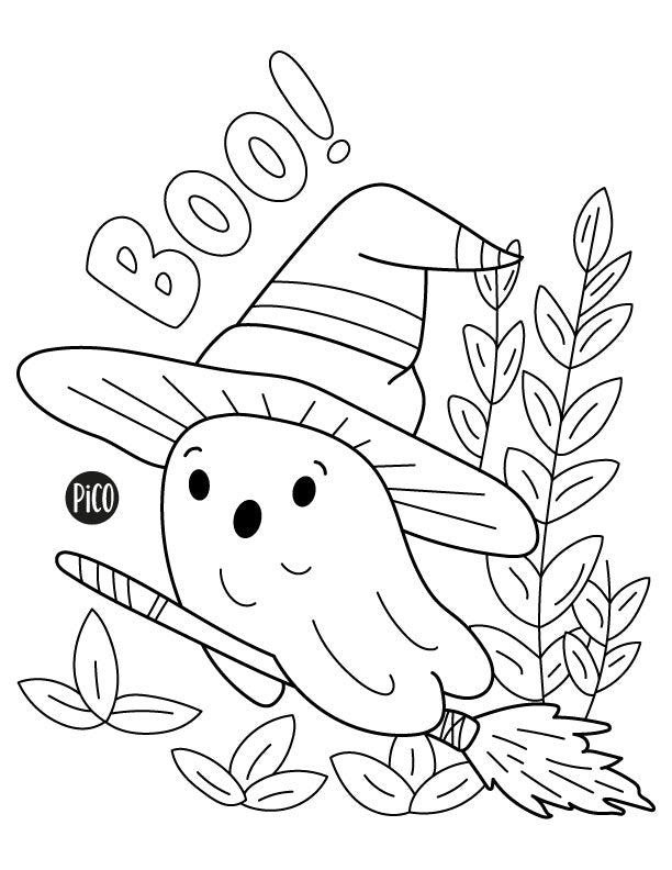 Free coloring - Broostick ghost