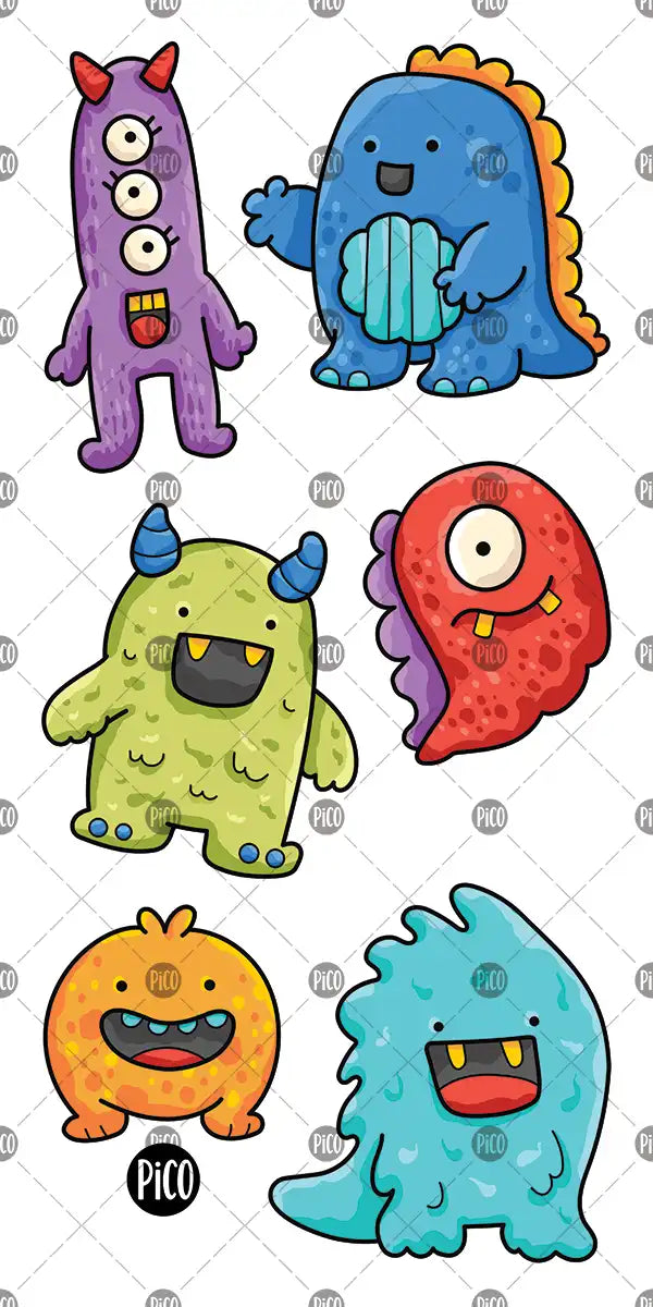 Tatouages temporaires pour enfants, monstres coquins colorés et amusants .Funny colorful monster temporary tattoos for kids.
Tatouages temporaires pour enfants, monstres coquins colorés et amusants Funny colorful monster temporary tattoos for kids