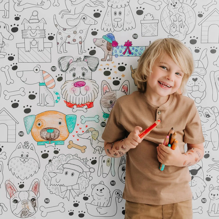 Giant Coloring Page - Dogs