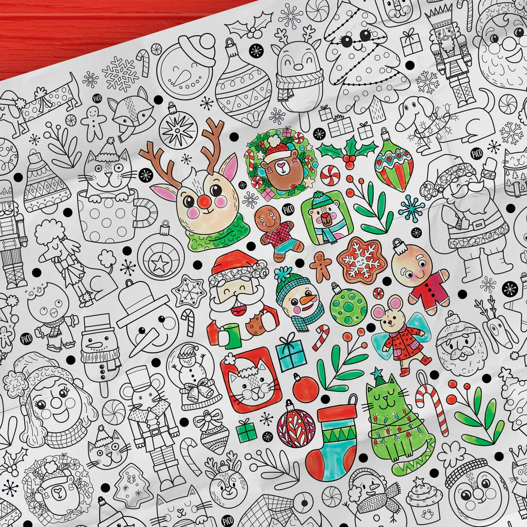Giant Coloring Page - Christmas