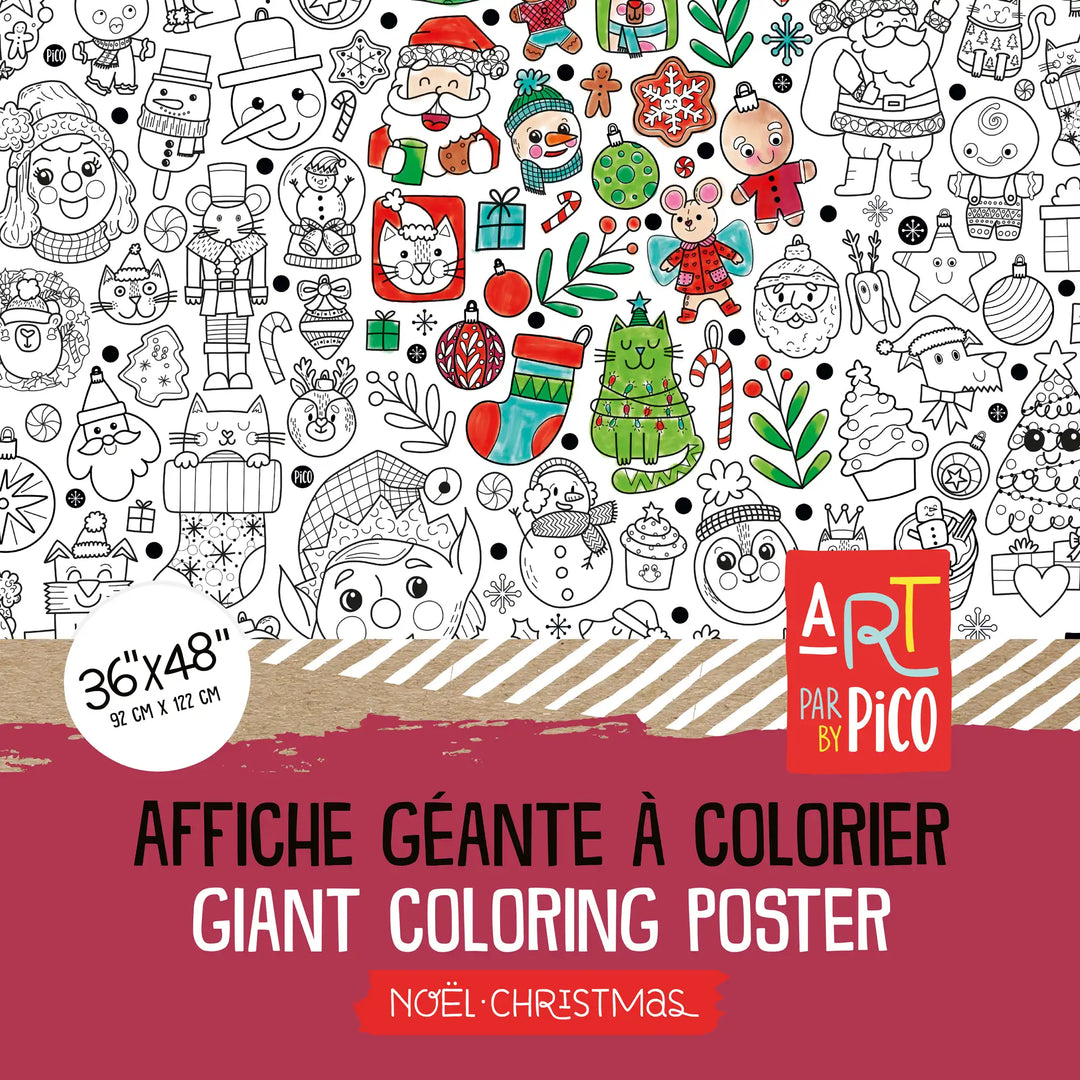 Giant Coloring Page - Christmas