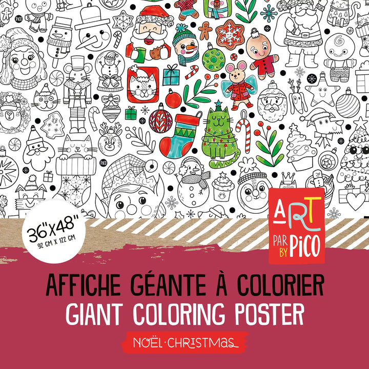 Giant Coloring Page - Christmas