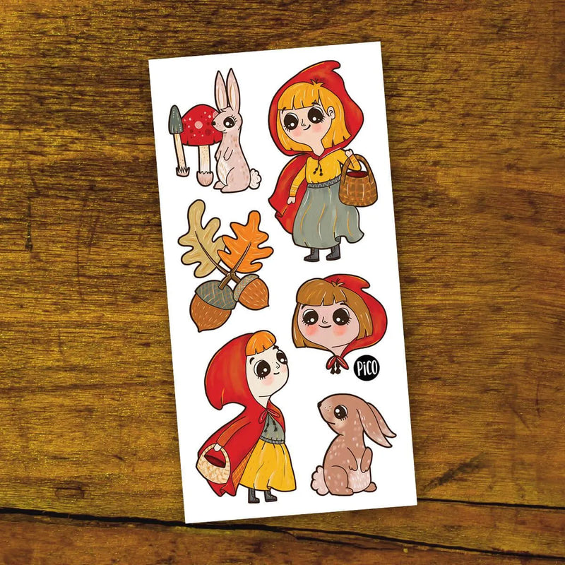 lot promotionnel de 6 tatouages thématique animal ainsi que 4 autocollants produit au québec par pico tatouages temporaires / promotional lot of 6 animal themed tattoos as well as 4 stickers produced in Quebec by pico temporary tattoos