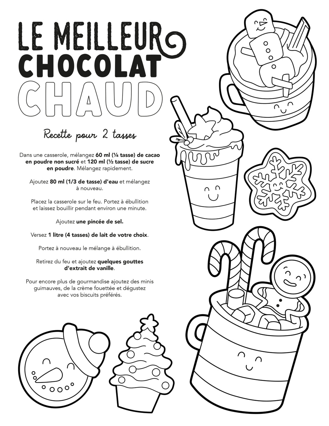 Free coloring page - The best hot chocolate