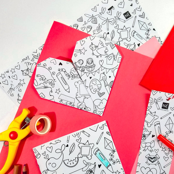 Free coloring page - Valentine's Day Doodles