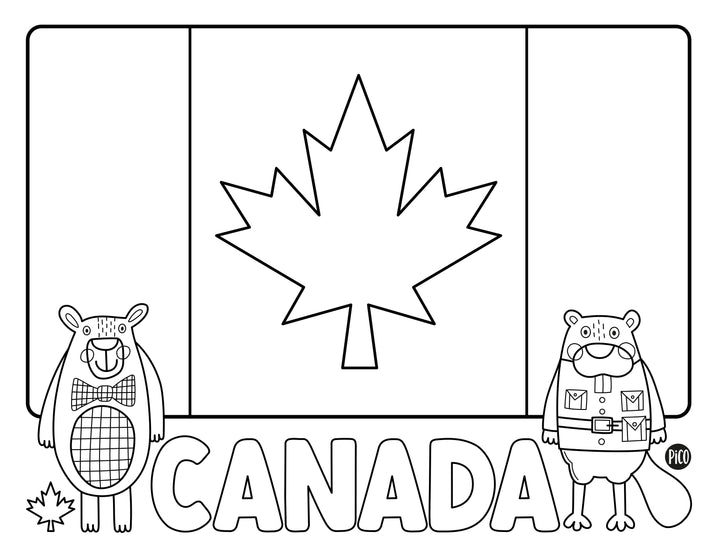 Free coloring - Go Canada