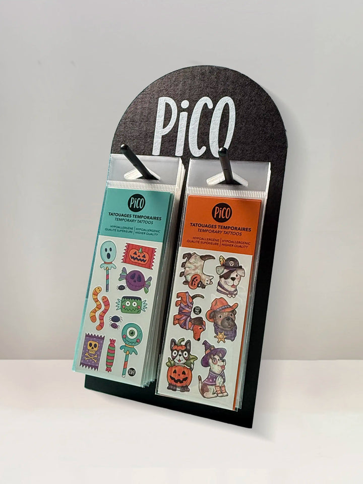 Cardboard counter display - 2 hooks