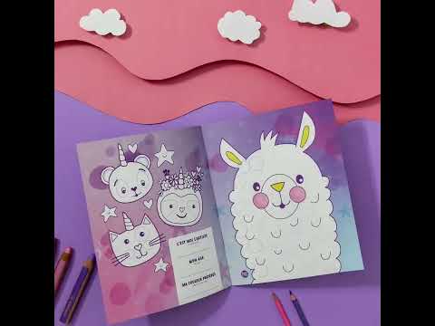 Coloring book with games -The Unicorns