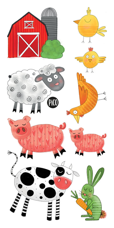 PiCO Tatoo, A day at the farm temporary tattoos.