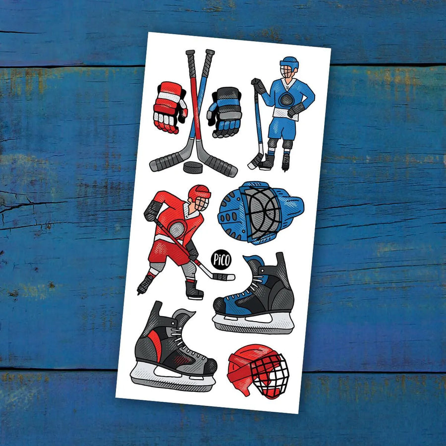 Tatouages temporaire de hockey de la compagnie québécoise PiCO Tatoo