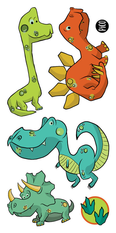 PiCO Tatoo, dinosaurs temporary tattoos.